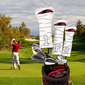 Mummy White Golf Head Cover Set